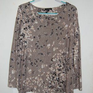 Mario Serrani tan floral top